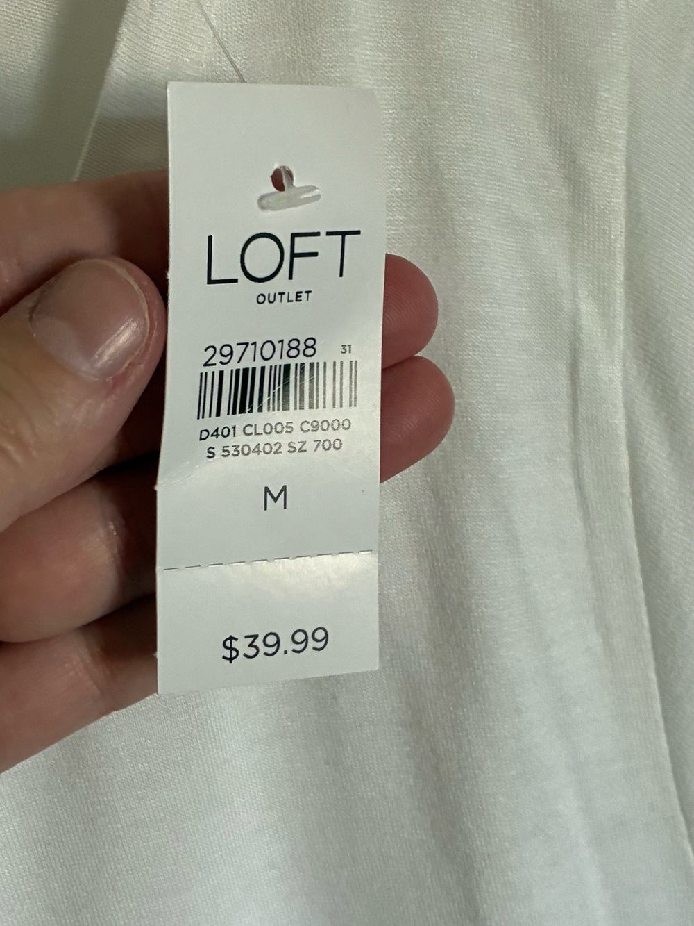 LOFT White Short-Sleeve Peplum Tunic Top - Picture 4 of 4